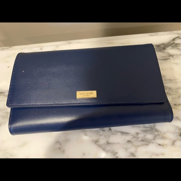 kate spade Handbags - Kate Spade Navy Blue  wallet